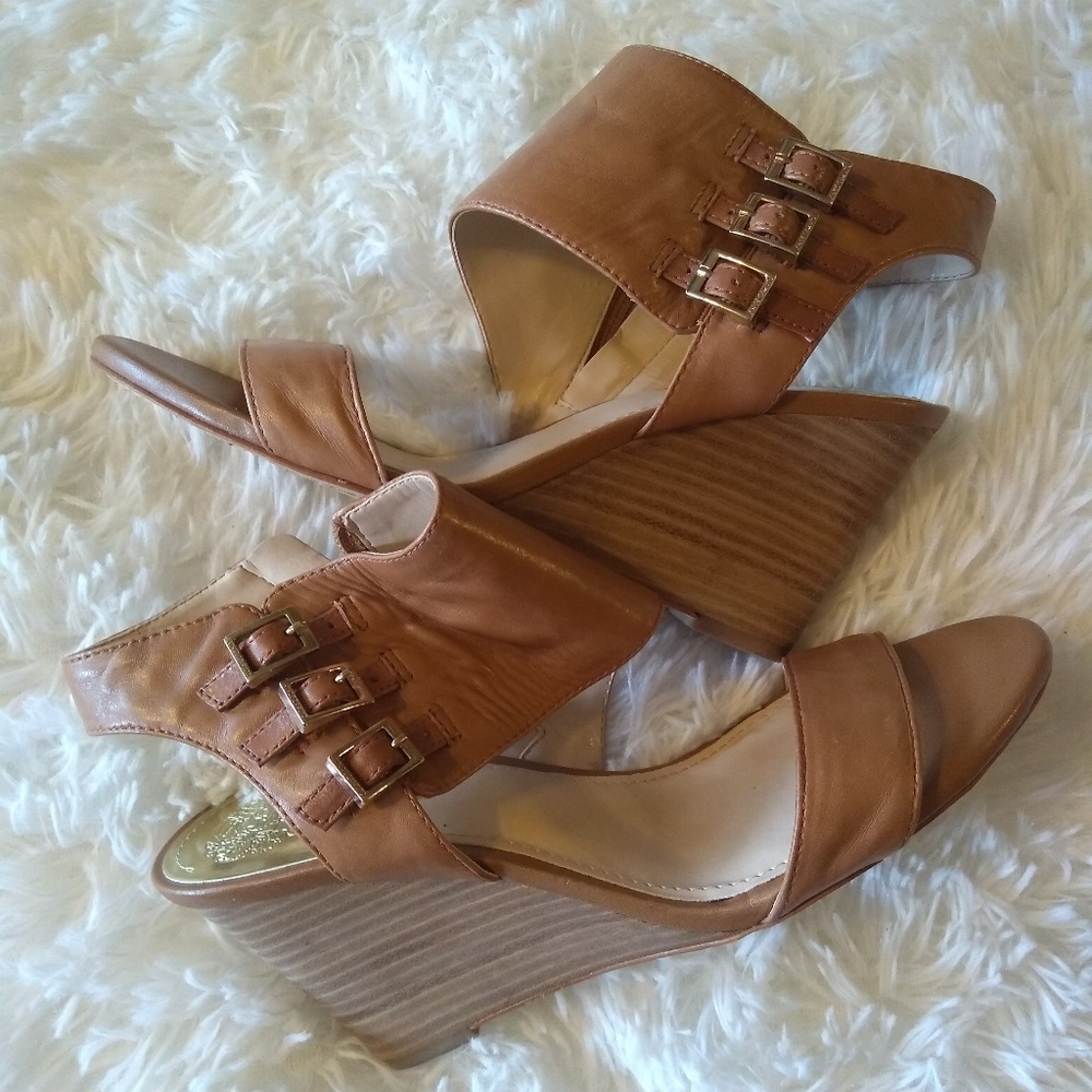 Vince Camuto 8 Buckle Wedge